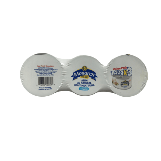 3PACK ATÚN AGUA MONARCH 426GR