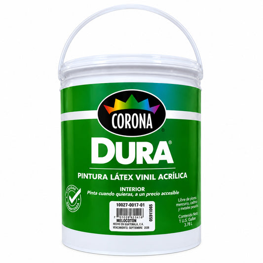 PINTURA ACRÍLICA LÁTEX MELOCOTÓN CORONA 1G