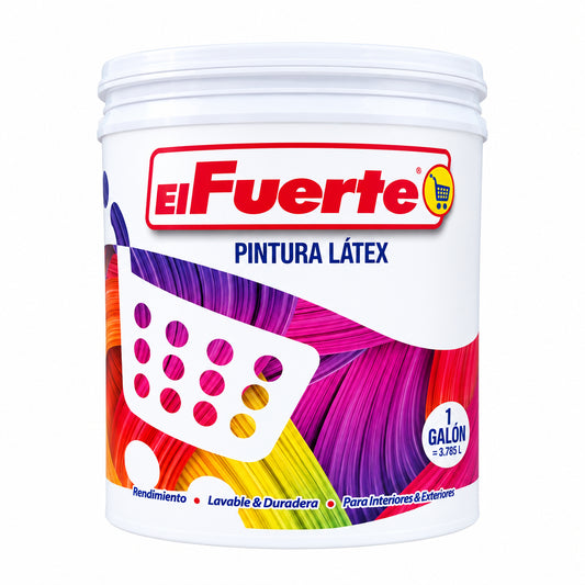 PINTURA LÁTEX SALMÓN EL FUERTE 1G