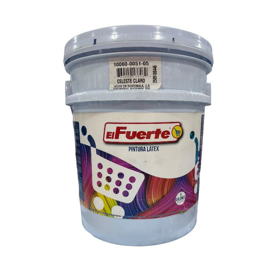 PINTURA LÁTEX CELESTE CLARO EL FUERTE 5G