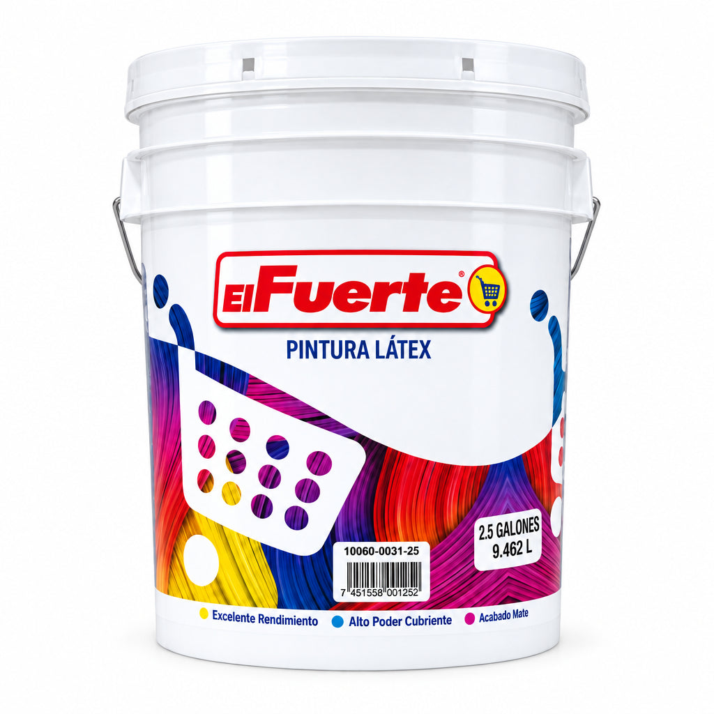 PINTURA LÁTEX CELESTE CLARO EL FUERTE 2.5G