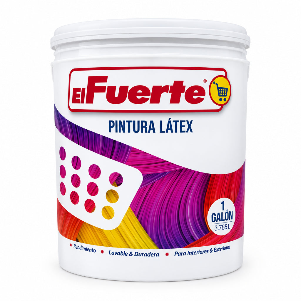 PINTURA LÁTEX ROJO PASIÓN EL FUERTE 1G