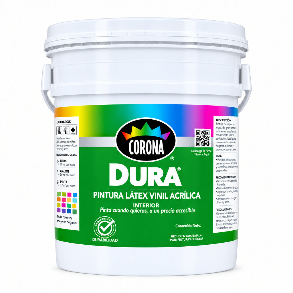 PINTURA DURA LÁTEX BLANCO DOVER CORONA