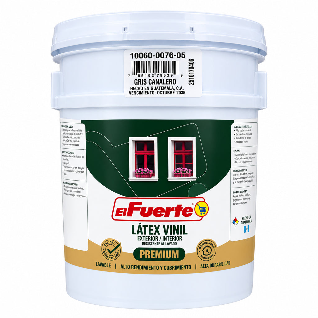 PINTURA PREMIUM GRIS CANALERO EL FUERTE