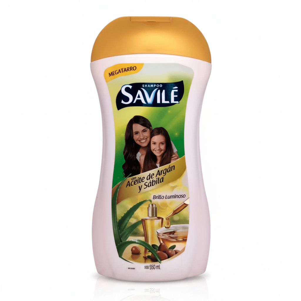 SHAMPOO ARGÁN Y SÁBILA SAVILE 550ML