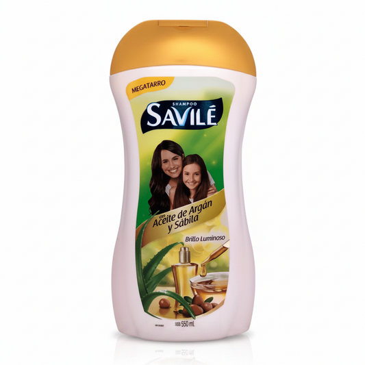 SHAMPOO ARGÁN Y SÁBILA SAVILE 550ML