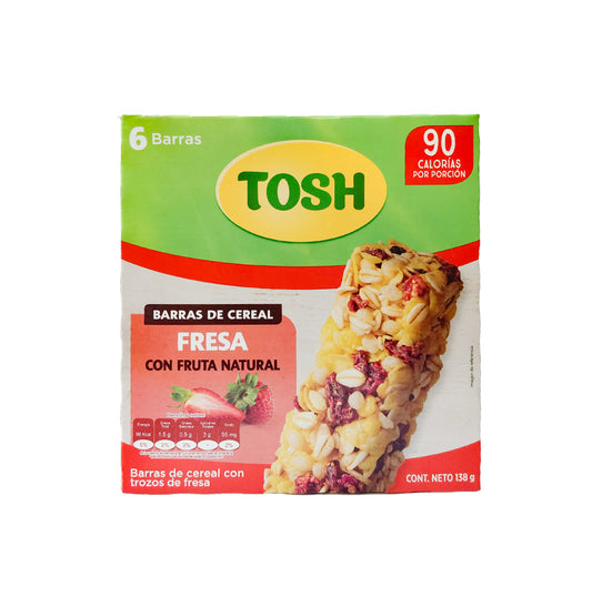 BARRA DE CEREAL FRESA TOSH 138GR