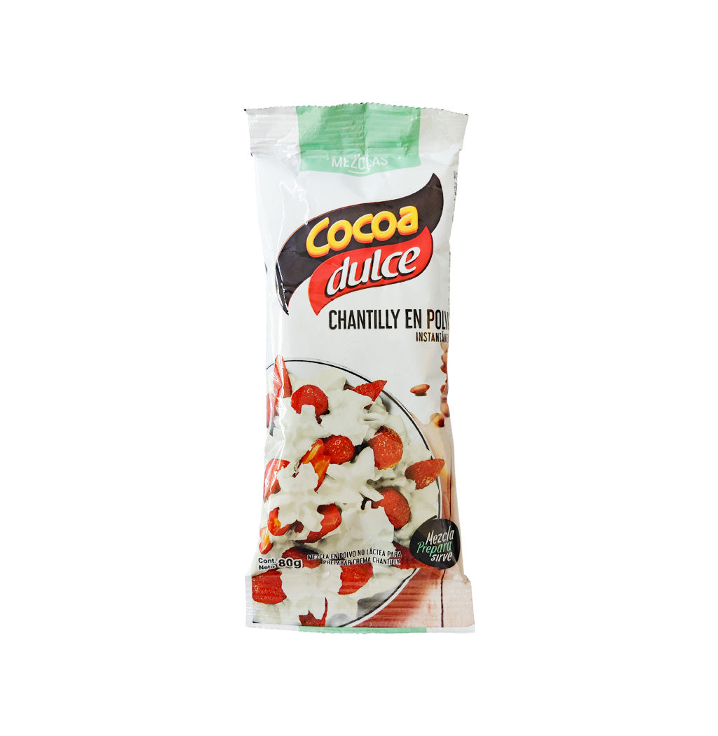 CHANTILLY POLVO COCOA DULCE 80GR