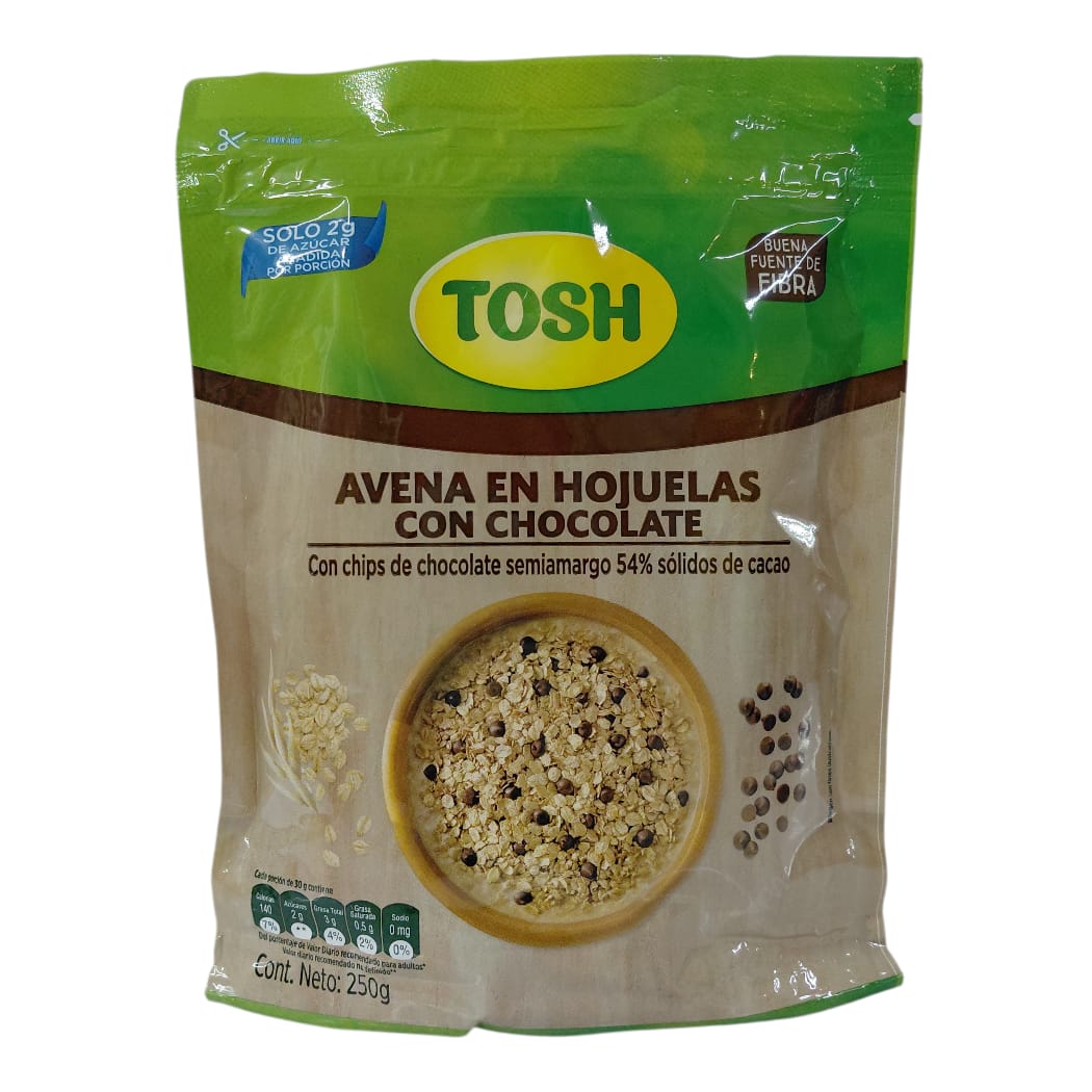 AVENA HOJUELA CHOCOLATE TOSH 250GR