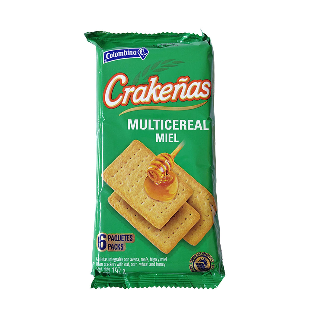 GALLETAS MULTICEREAL MIEL CRAKENAS 192GR