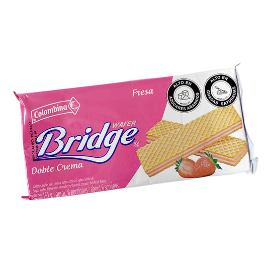 GALLETA WAFER BRIDGE FRESA 151GR