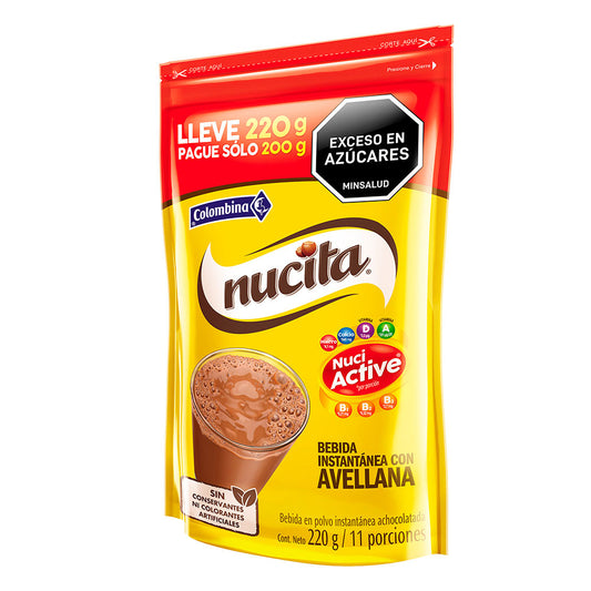 ACHOCOLATADA NUCITA 220GR