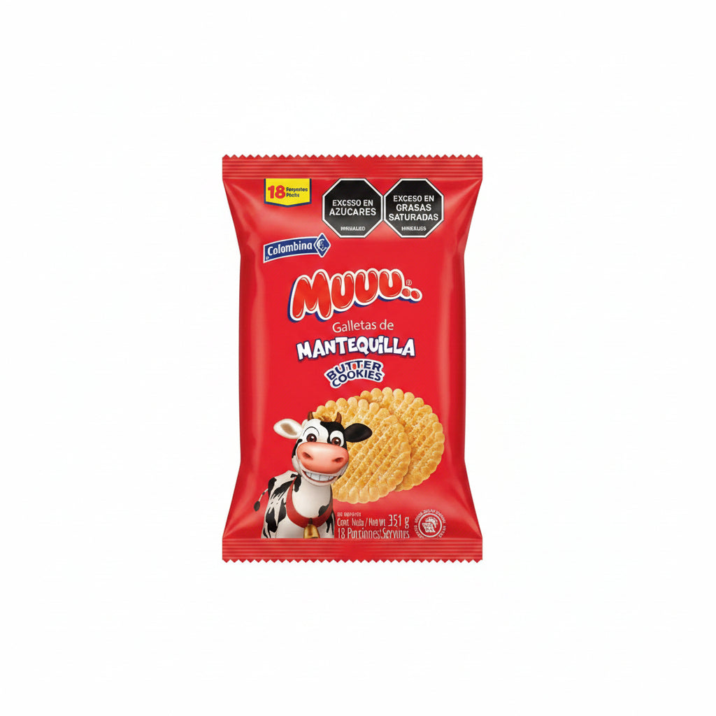 GALLETAS DE MANTEQUILLA MUU COLOMBINA 348GR