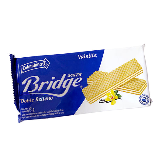 GALLETAS WAFER VAINILLA LECHE BRIDGE 151GR