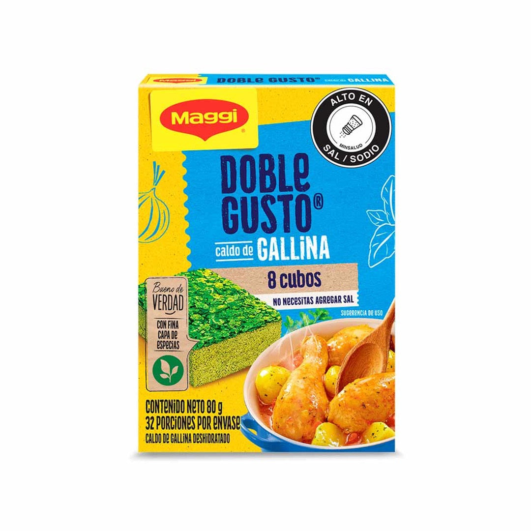 CALDO GALLINA DOBLE GUSTO MAGGI 80GR