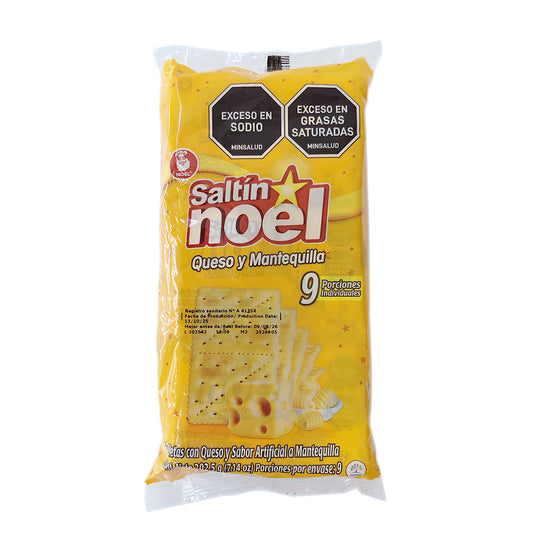 GALLETAS CON QUESO/MANTEQUILLA SALTIN NOEL 202GR
