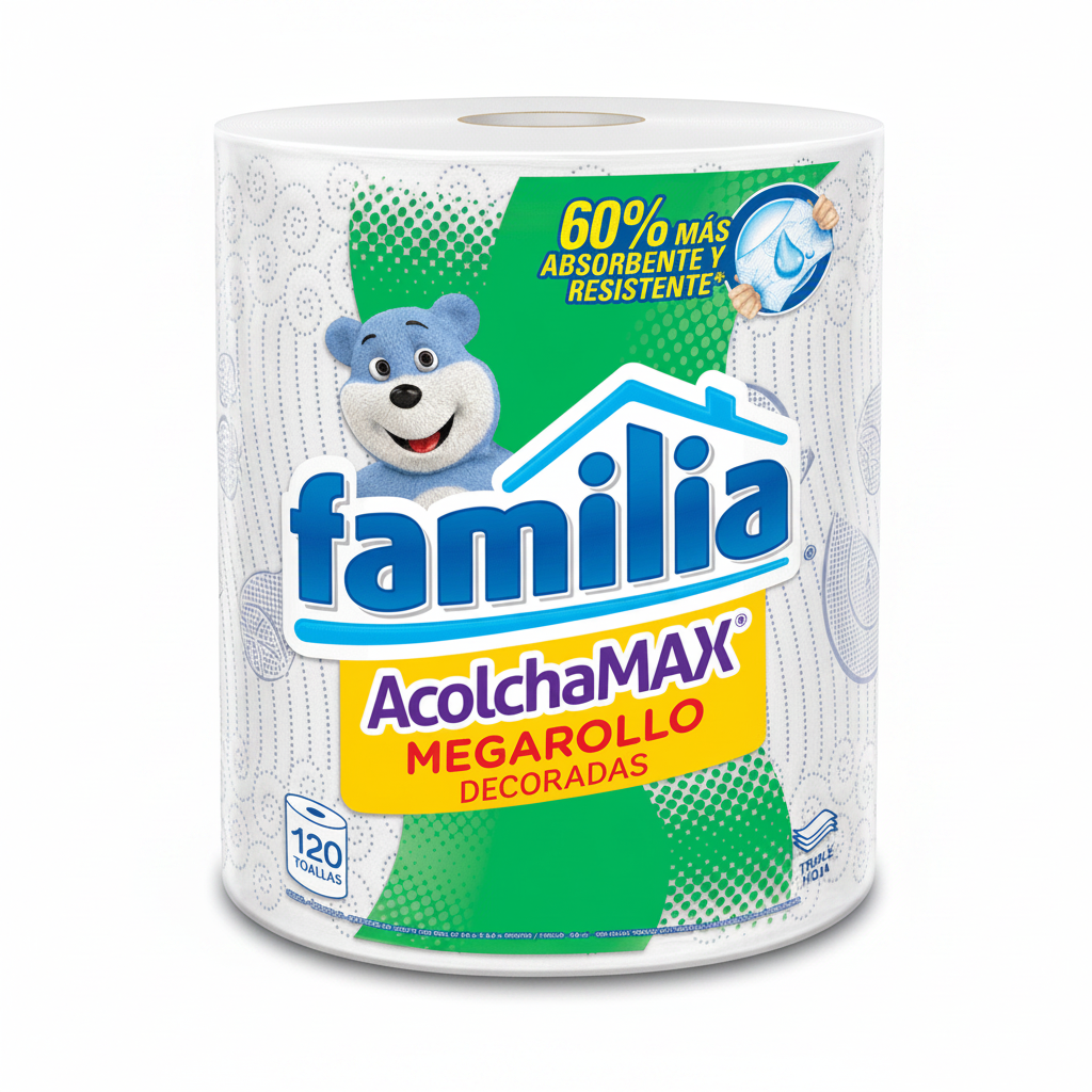 PAPEL TOALLA ACOLCHAMAX MEGA ROLLO 120H