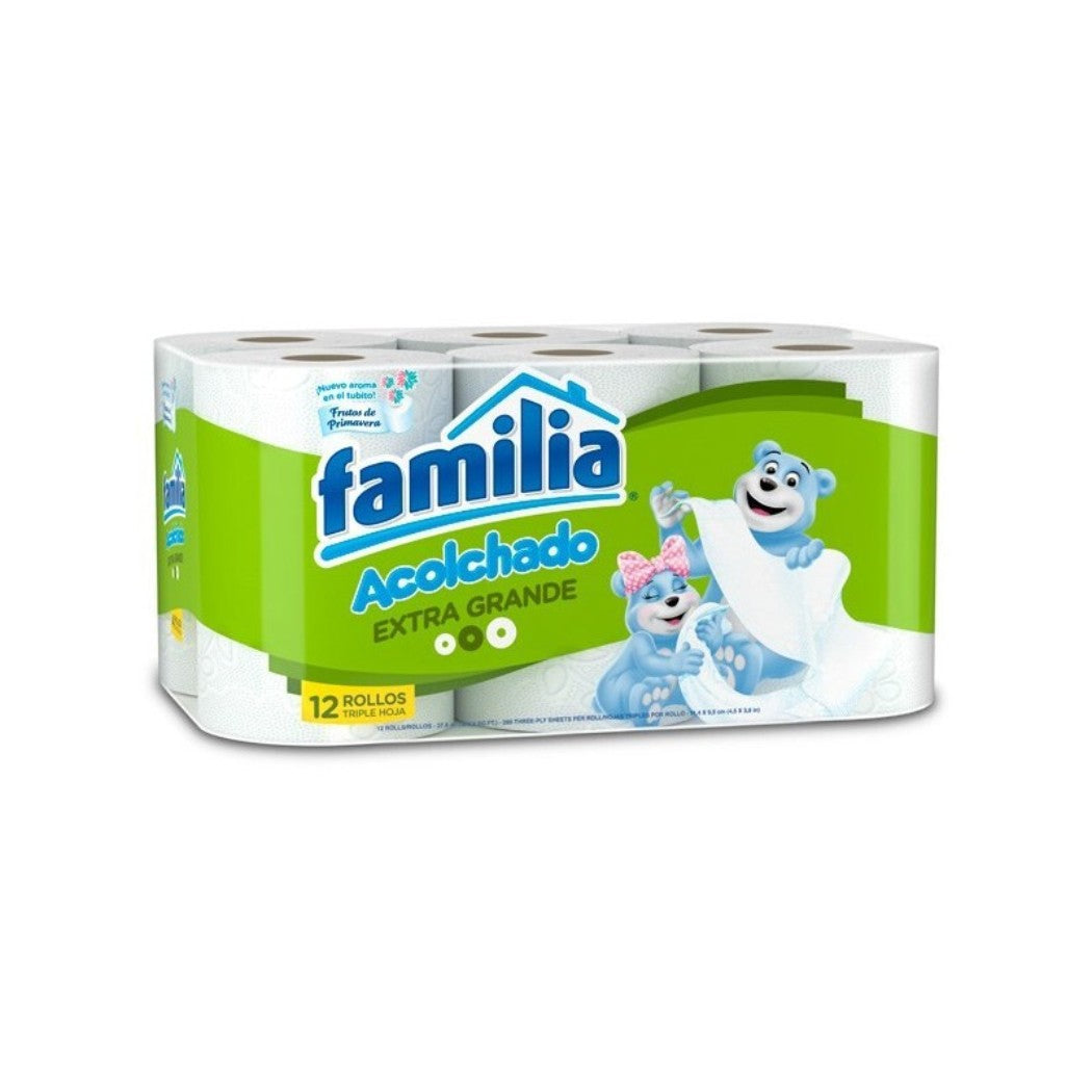 PAPEL HIGIÉNICO EXTRA GRANDE 12 ROLLOS 37M