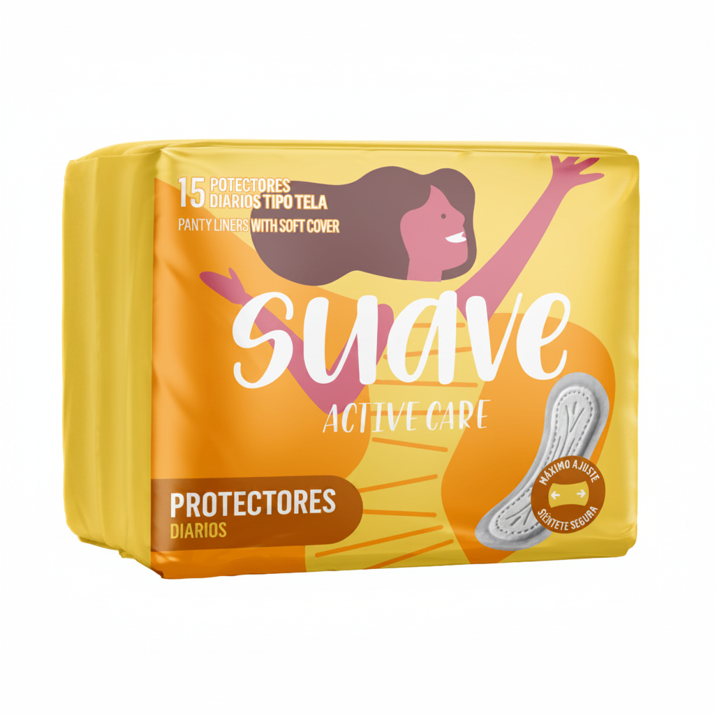 PROTECTORES DIARIOS SUAVE ACTIVE 15U