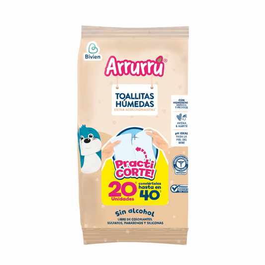 TOALLITAS HÚMEDAS AVENA KARITE 20U