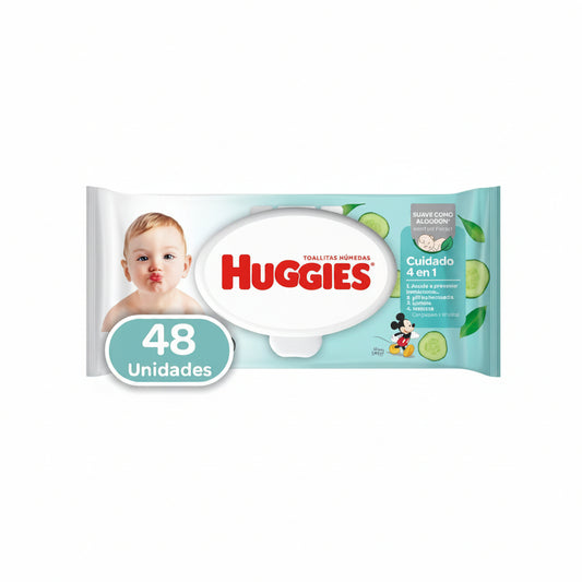 TOALLITAS HÚMEDAS HUGGIES 4 EN 1 48U