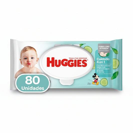 TOALLITAS HÚMEDAS 4 EN 1 HUGGIES 80U