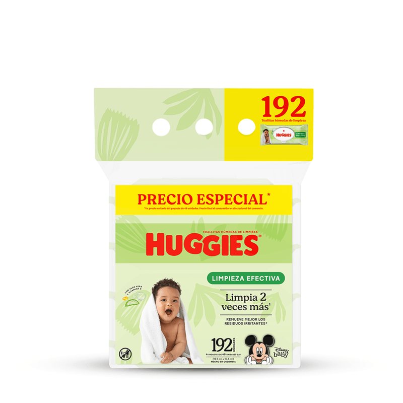 TOALLITAS HÚMEDAS EFECTO NATURAL 4PACK
