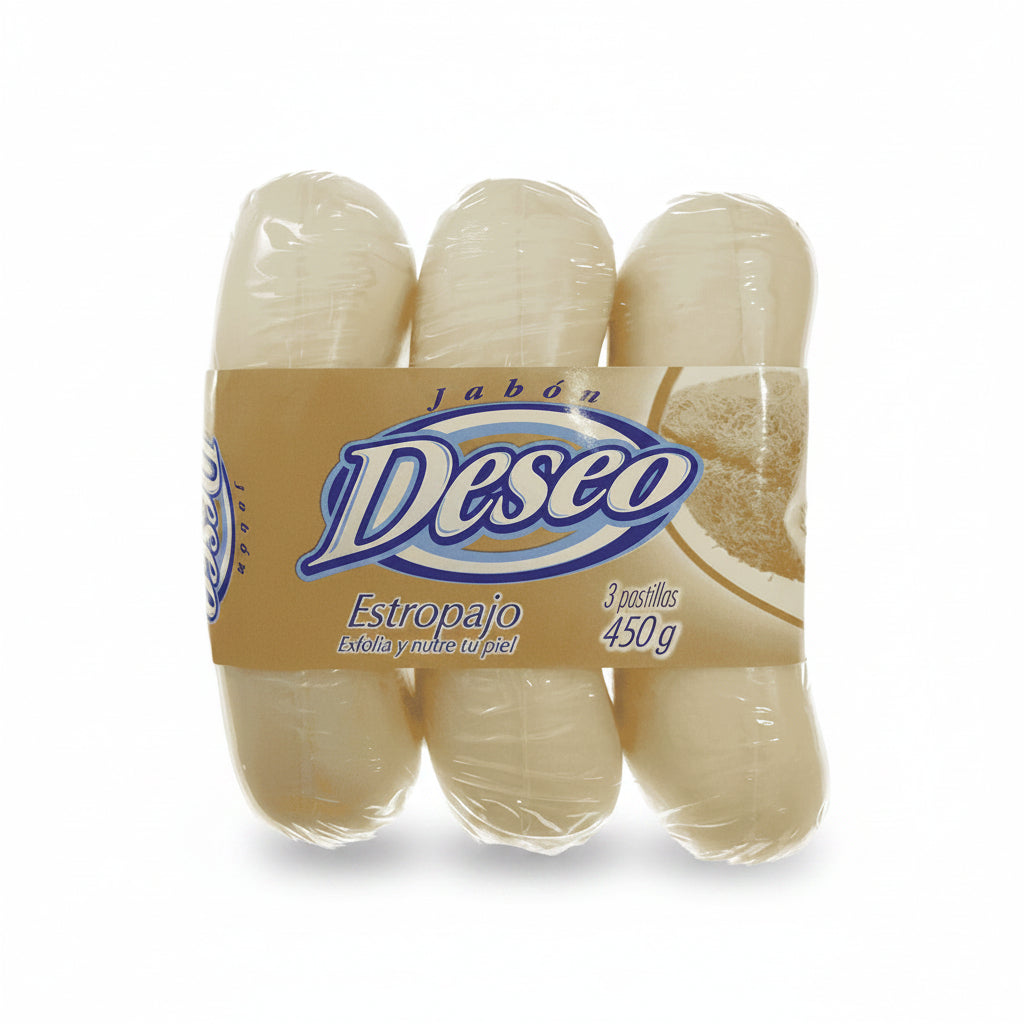 JABÓN ESTROPAJO DESEO 3U 450GR