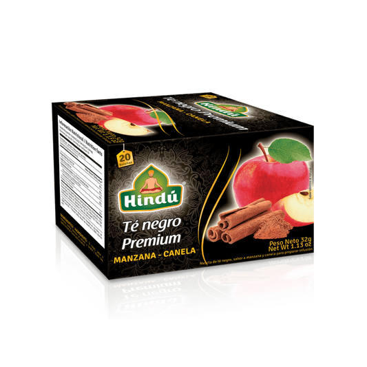 TE NEGRO PREMIUM MANZANA/CANELA 20U