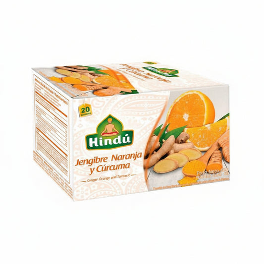 TE JENGIBRE NARANJA Y CURCUMA HINDU 20U