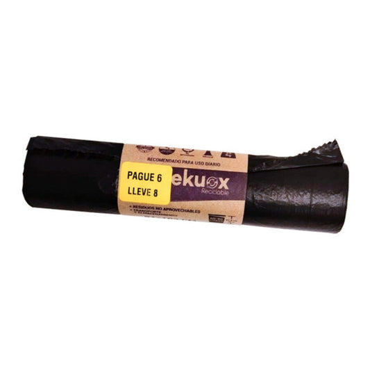 BOLSA DE BASURA NEGRA EN ROLLO 8U