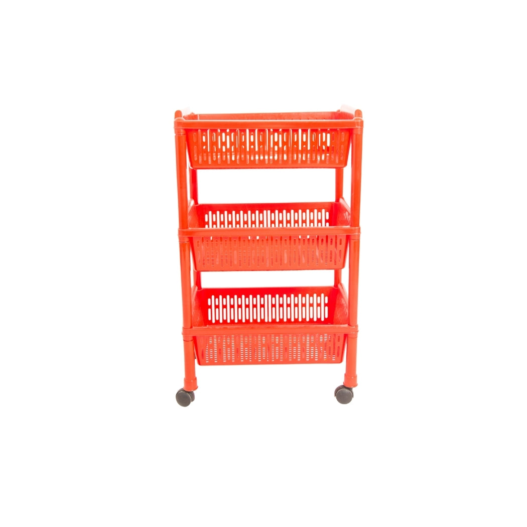 ORGANIZADOR PARA COCINA ROJO 3 NIVELES