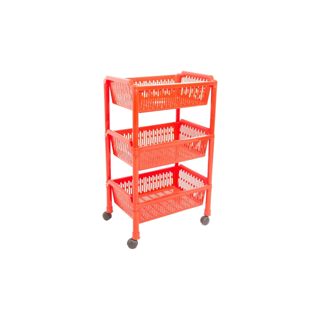 ORGANIZADOR PARA COCINA ROJO 3 NIVELES