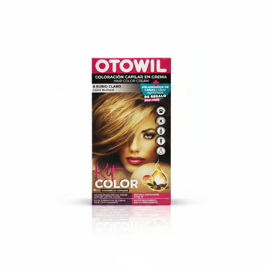 KIT COLORACIÓN RUBIO CLARO 8