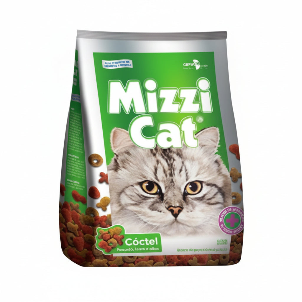 ALIMENTO PARA GATO CARNE, ARROZ, PESCADO 0.5KG