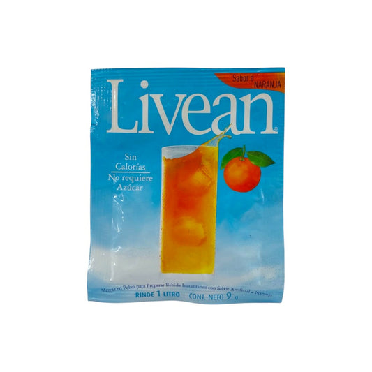 BEBIDA INST. SIN AZUCAR NARANJA LIVEAN 9GR