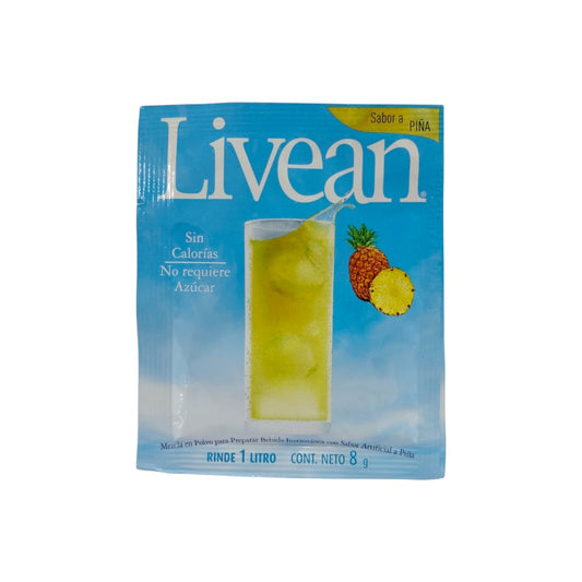 BEBIDA INST. SIN AZUCAR PIÑA LIVEAN 8GR