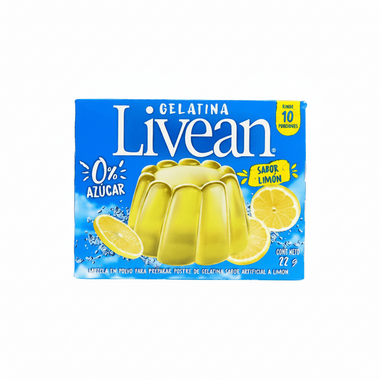 GELATINA SABOR LIMON LIVEAN 22GR