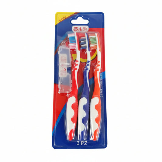 CEPILLO DENTAL 2 TAPAS 3U