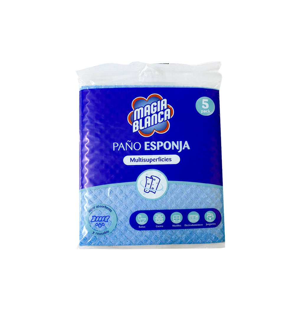 ESPONJA PAÑOS MAGIA BLANCA 5PACK