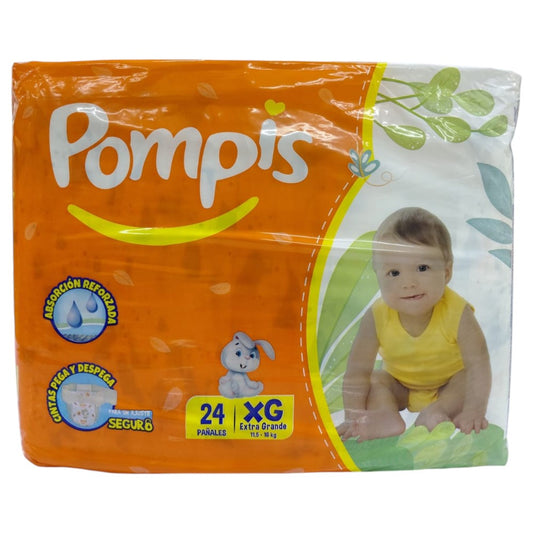PAÑALES DESECHABLE EXTRA GRANDE 24U