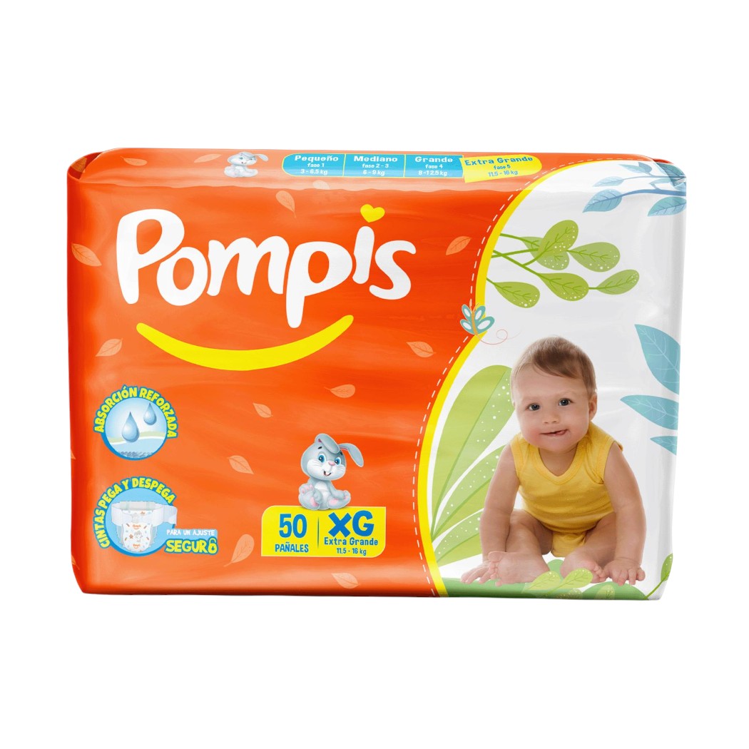 PAÑALES DESECHABLE XG 50U