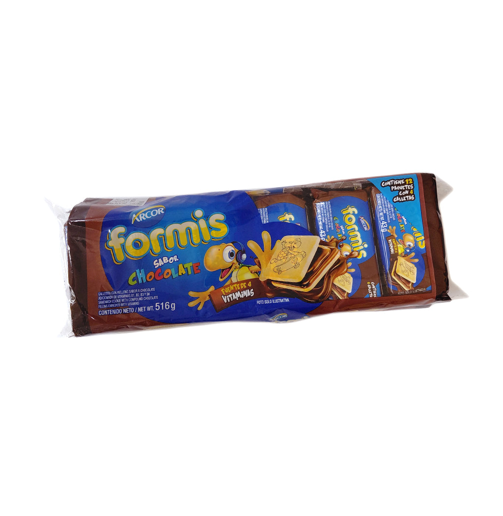 GALLETAS CHOCOLATE FORMIS ARCOR 516GR