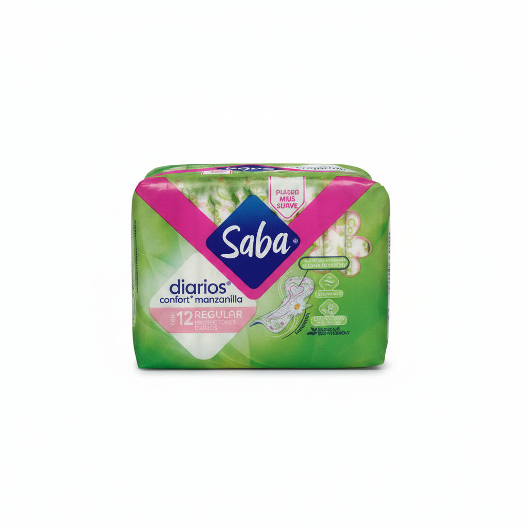 PROTECTORES DIARIOS MANZANILLA SABA 12U