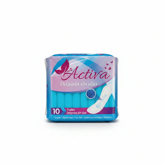 TOALLA SANITARIAS SIN ALAS ACTIVA 10U