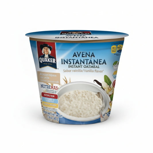 AVENA INSTANTÁNEA VAINILLA QUAKER CUPS 45GR