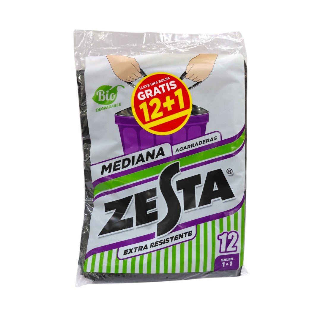 BOLSA DE BASURA MEDIANA 22X24 12U