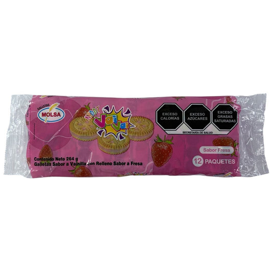 12PACK GALLETA FRESA MOLSA 22GR