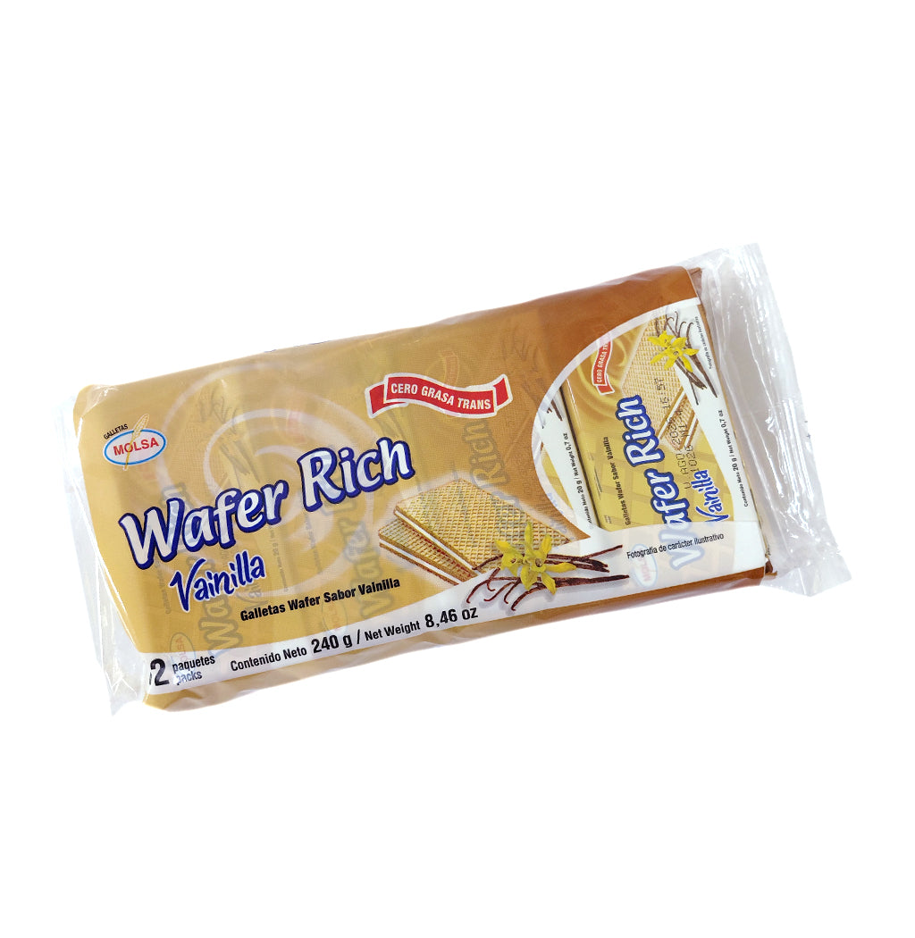 GALLETAS WAFER VAINILLA MOLSA 20GR