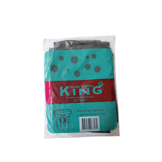 BOLSA DE BASURA NEGRAS KING 23X30